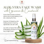 Aloe Vera Face wash with Geranium &amp; Carrot Seed Oil